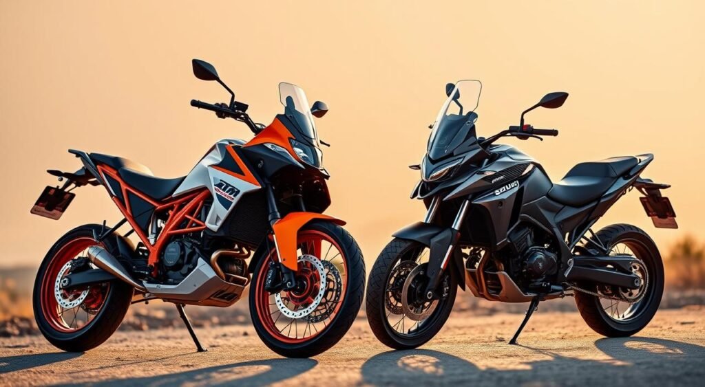 KTM 250 Adventure and Suzuki V-Strom SX side-by-side comparison KTM 250 Adventure and Suzuki V-Strom SX side-by-side comparison