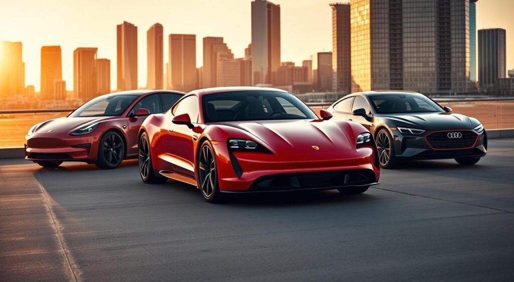 Porsche Taycan Competitors: Tesla Model S and Audi e-Tron GT Porsche Taycan Competitors: Tesla Model S and Audi e-Tron GT