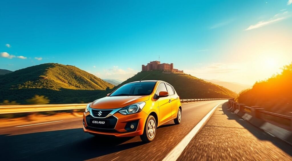 Maruti Suzuki Celerio on Vadodara to Udaipur Route Maruti Suzuki Celerio on Vadodara to Udaipur Route