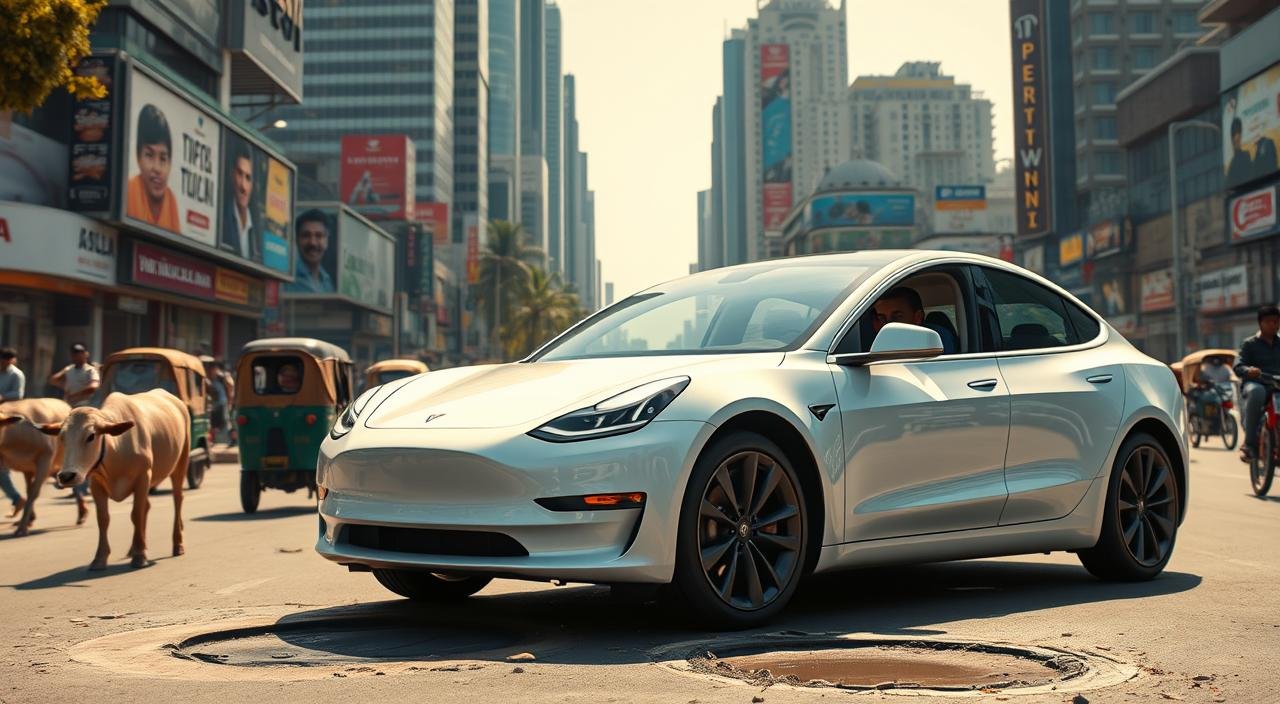 Tesla Model 3 Starts Testing In India, Suffers Panic Attack!