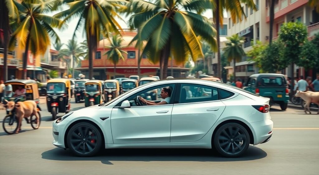 Tesla Model 3 testing in India