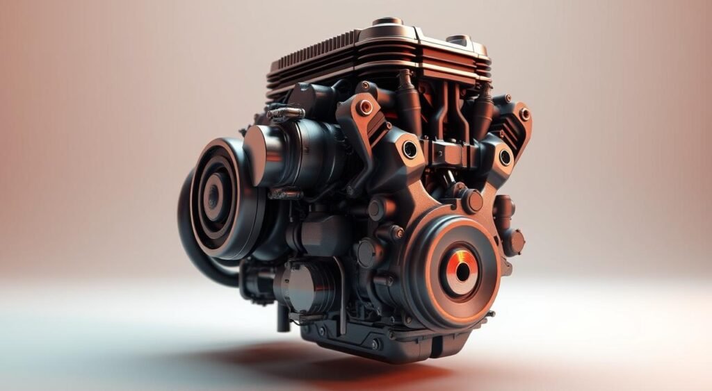 649cc inline four-cylinder engine