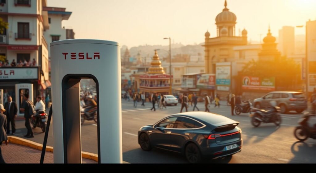 Tesla charging infrastructure in India Tesla charging infrastructure in India