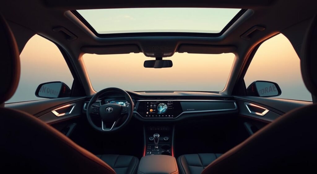 Tata Harrier EV interior