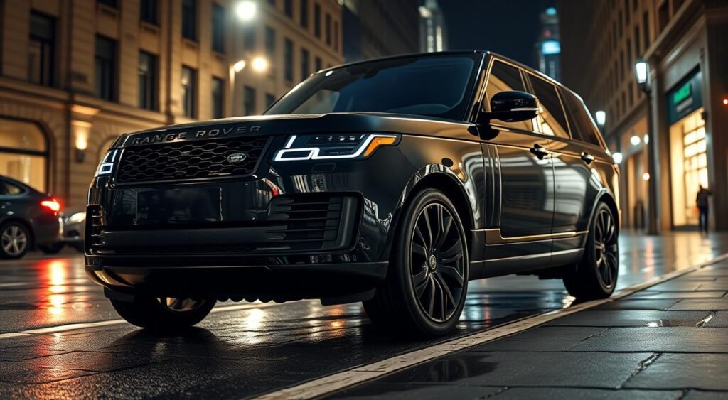 2025 Range Rover SV Black exterior view