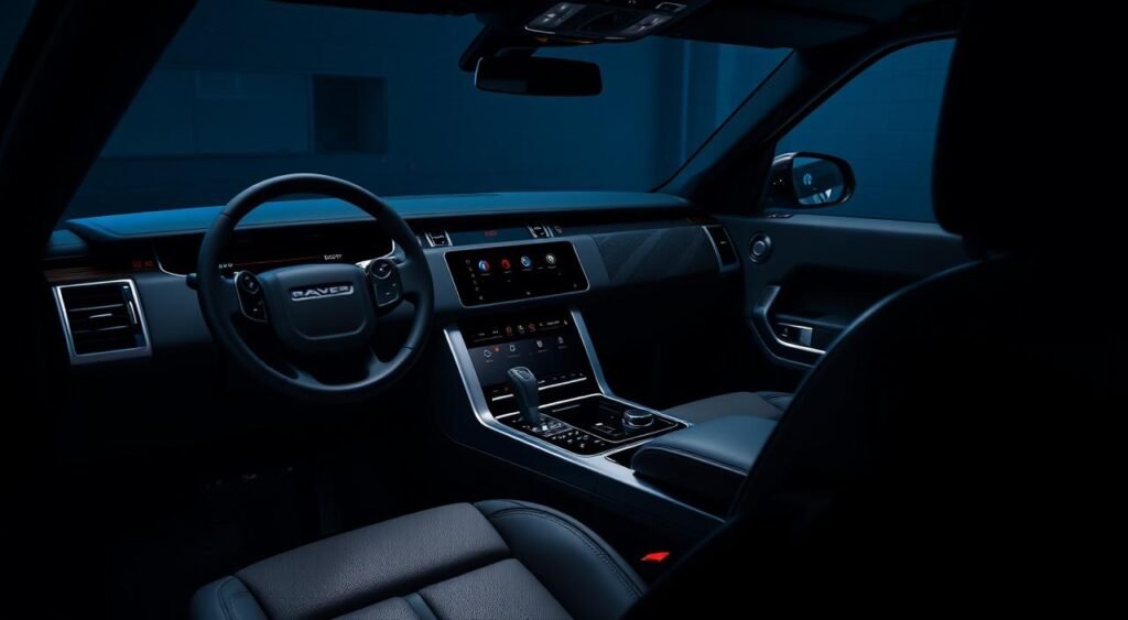 Dark & Distinctive Range Rover SV interior technology