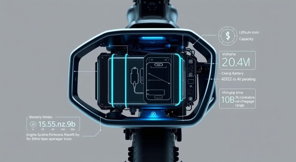 Electric Adventure Bike battery specifications