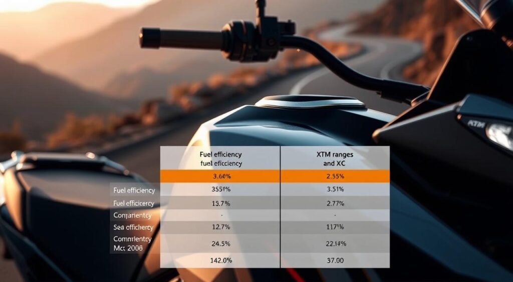 KTM 390 Adventure fuel efficiency comparison