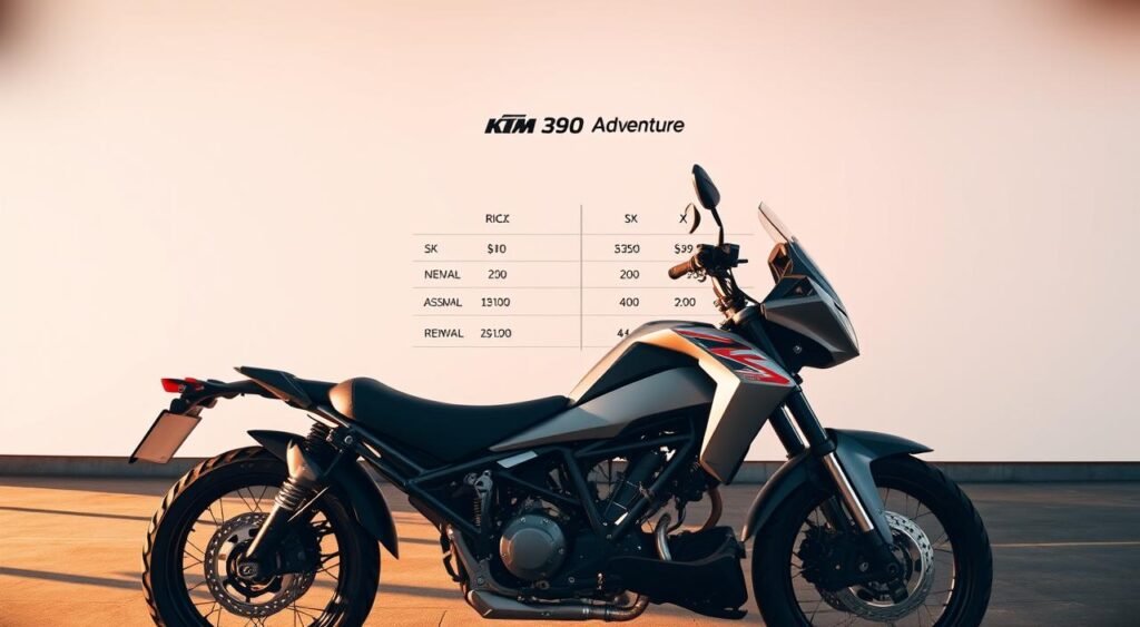 KTM 390 Adventure price comparison