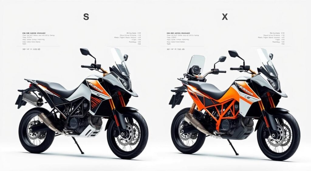 KTM 390 Adventure specifications comparison