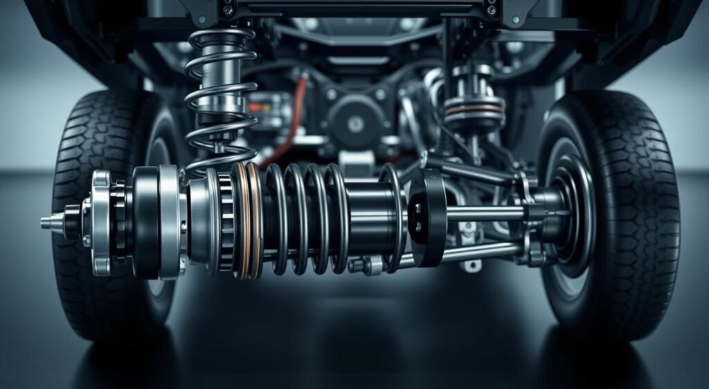 MG M9 ride comfort suspension system MG M9 ride comfort suspension system