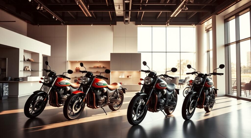 Triumph Adds Fresh Colours to Speed 400 models in Indian showroom