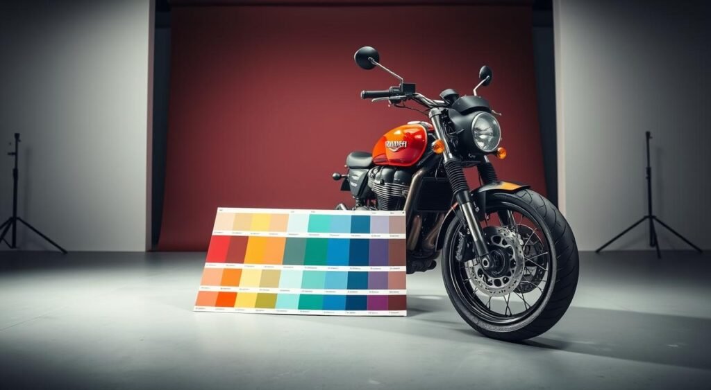Triumph bike customization showing new color options