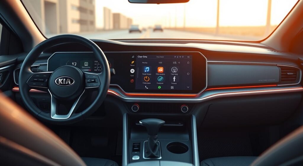 Kia Carens Clavis EV infotainment system