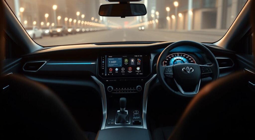 Toyota Fortuner NeoDrive technology dashboard