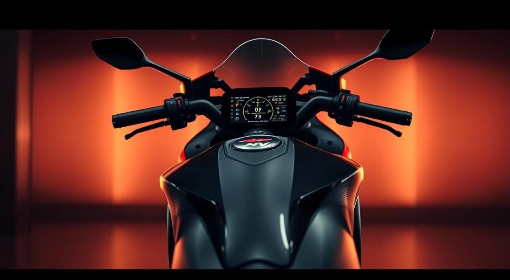 Ducati Panigale V4 R 2026 technology display Ducati Panigale V4 R 2026 technology display