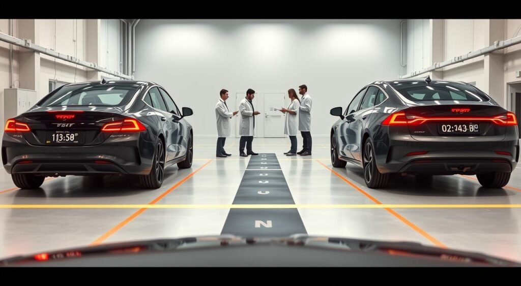 Electric vehicle range testing comparison