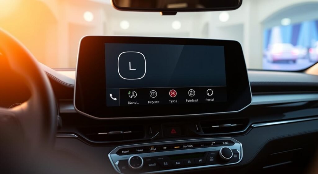 Kia Carens HTX E infotainment system