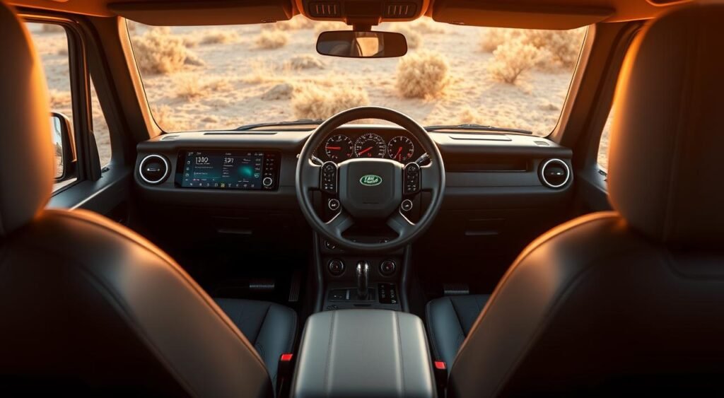 Land Rover Defender 110 Trophy Edition interior technology