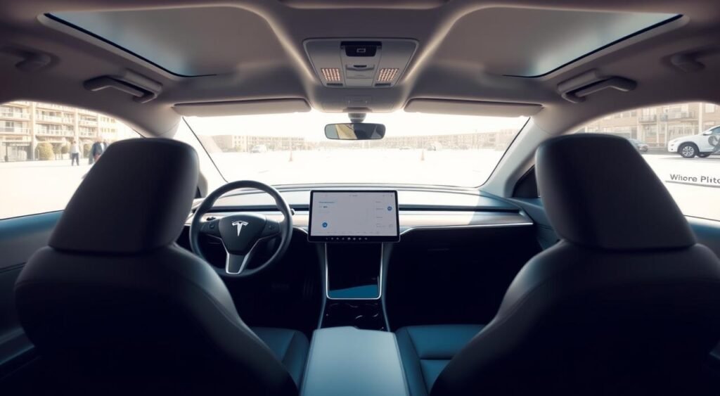Tesla Model Y interior features