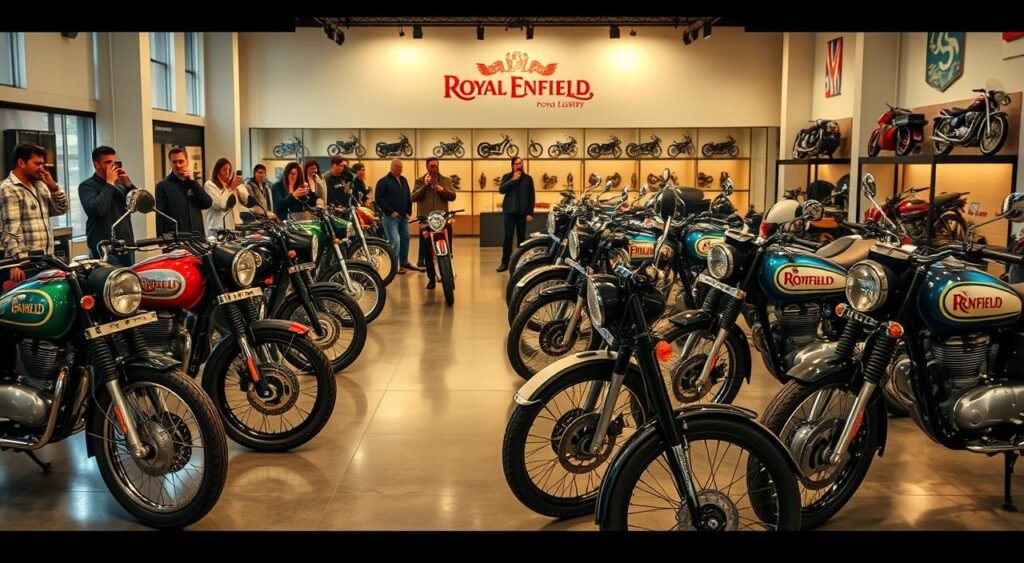 Royal Enfield Anniversary Celebration motorcycle showcase